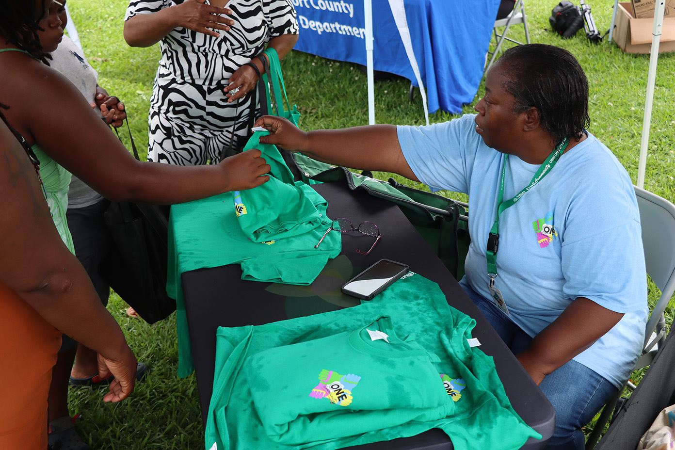 People participating in the June 22 Community in Action event